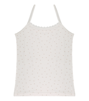 Майка женская на тонких бретельках - Donella - 23114 - XXL - Молочный
