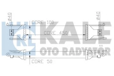 Інтеркулер Opel Corsa D (348400) KALE OTO RADYATOR KALE (348400)