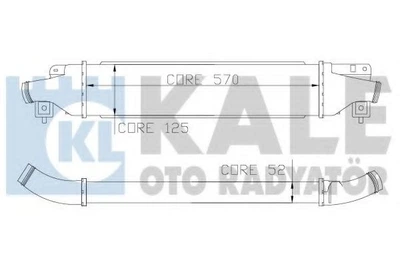 KALE OPEL Інтеркулер Corsa D 1.4/1.7CDTI 06- KALE (345500)