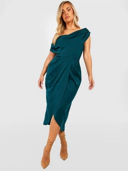 Платье женское Boohoo GZZ61191 48 Темно-зеленое (KAY2000001573297)