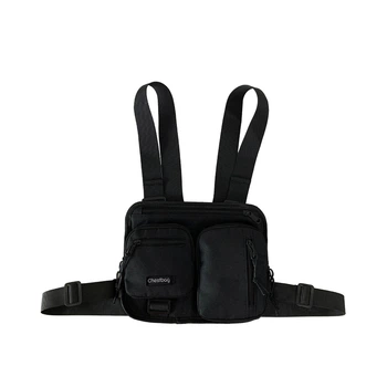 Нагрудная сумка 6013 CHESTBAG бронежилет черная