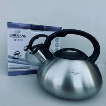 Чайник из нержавеющей стали со свистком 3 л. Bohmann BH-9975