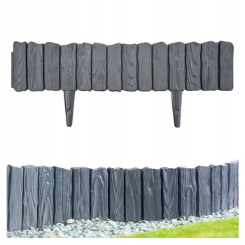 Декоративный заборчик Wood Palisade 2.32 м антрацит