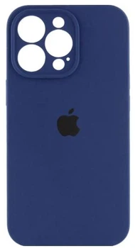 Чохол Silicone Premium case з захистом камери для iPhone 16 Pro Max Full Camera Protective dark blue 2282