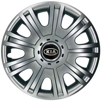 Автомобильные колпаки на колеса KIA R15 №319 SJS серебристые комплект 4шт TR0054316