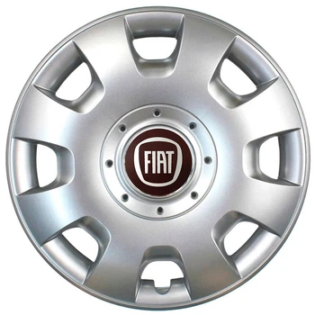 Автомобильные колпаки на колеса FIAT RED R15 №304 SJS серебристые комплект 4шт TR0052812
