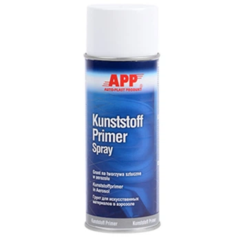 Грунт для пластику аерозольний "Kunststoff Primer" прозоро сріблястий 400мл APP, 020906