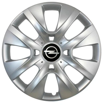 Автомобільні модельні ковпаки R14 Opel 225 4шт, SJS, сріблясті