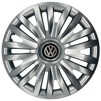 Автомобільні модельні ковпаки R15 Volkswagen 313 4шт, SJS, сріблясті