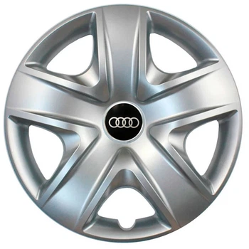 Автомобільні модельні ковпаки R17 Audi 500 4шт, SJS, сріблясті