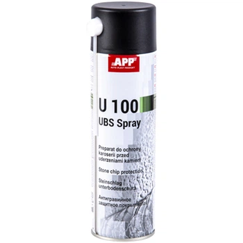Антигравій аерозольний U100 UBS чорний 500мл APP, 050090