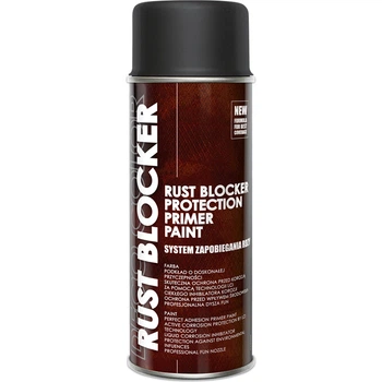Антиржавчина фарба аерозольна (4в1) "RUST BLOCKER" DecoColor чорний (RAL9005) 400мл