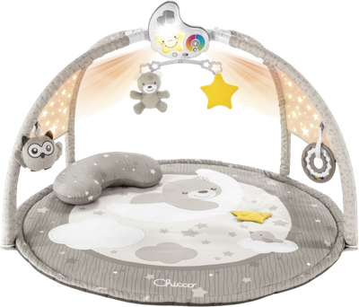 Mata edukacyjna z melodiami i projektorom Chicco First Dreams Enjoy Colours 3 w 1 Beżowa (8058664112524)