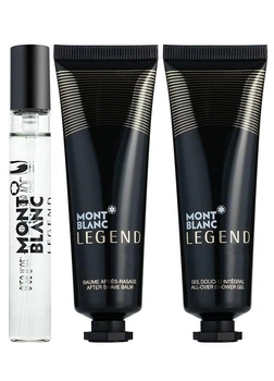 Подарочный набор для мужчин Mont Blanc Legend + коробка для хранения (7.5 мл + 30 мл + 30 мл) (3386460116855)