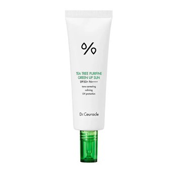 Сонцезахисний крем для нейтралізації почервонінь Dr.Ceuracle Tea Tree Purifine Green Up Sun 50 мл