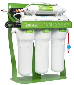 Фільтр зворотного осмосу Ecosoft PURE BALANCE шестиступенева з помпою на станині (MO675MBALPSECO)
