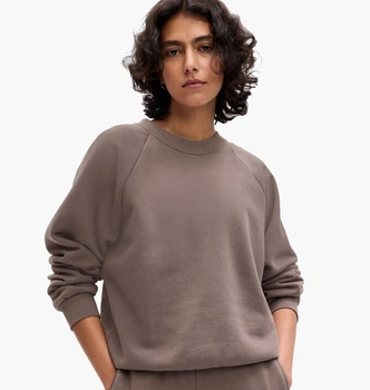 Свитшот Gap Crewneck Logo Raglan Sweatshirt Brown 765585-04 S