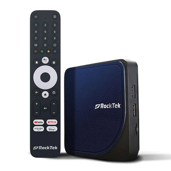 Смарт приставка Rocktek G2 Android TV 14 з сертифікацією Google і Netflix