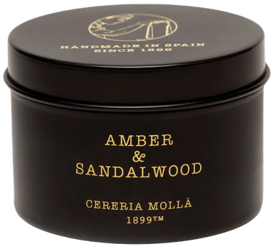 Świeca zapachowa Cereria Mollá Travel Amber and Sandalwood 90 g (CM-TC5537)