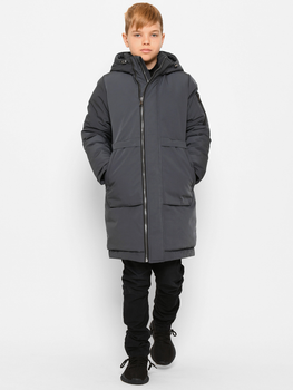 Дитяче зимове пальто для хлопчика X-Woyz DT-8337-29 116 см Графітове (2000002414100)