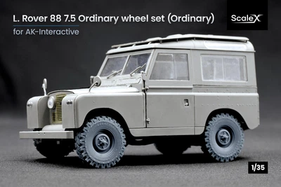 Набір коліс для Land Rover 88 7.5 від AK-Interactive ScaleX WM 35021