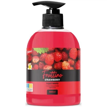 Рідке мило Chisto Fruttino з дозатором Strawberry 460 мл (4820204701857)