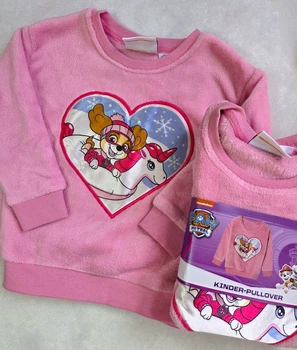 Свитшот детский плюшевый Disney 98-104 см PAW PATROL для девочек 016241