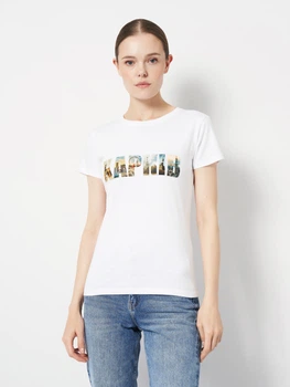 Футболка хлопковая женская Sol's Imperial Women Харьков Коллаж DTF11502102/426 L Белая (3609374972561)
