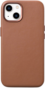 Etui iCarer Real Cowhide Premium Leather Magsafe do Apple iPhone 14 Brown (WMI14220705-BN)