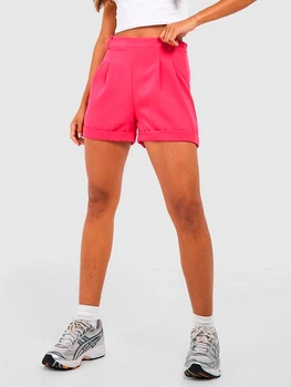 Шорты женские Boohoo GZZ58343_01 34 Розовые (KAY2000001576014)