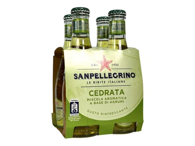 Газований натуральний напій Sanpellegrino цитрусовий cedrata, 4x200 мл