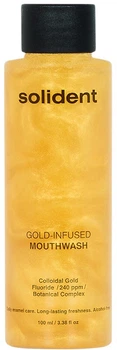 Ополіскувач для ротової порожнини Solident Gold-Infused Mouthwash із колоїдним золотом 100 мл (4823109704688)