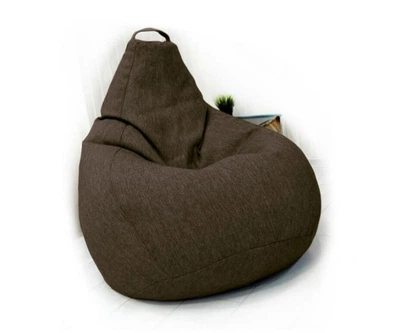 Крісло-груша рогожка коричневий KatyPuf L 100x75
