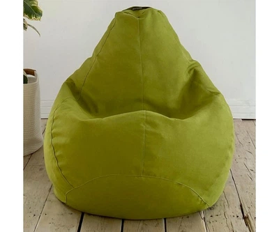 Крісло-груша рогожка салатовий KatyPuf L 100x75