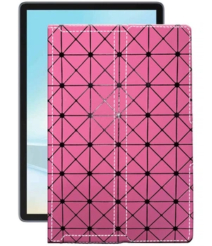 Чохол з екошкіри для планшету Ulefone Tab W10 Рожевий ромб
