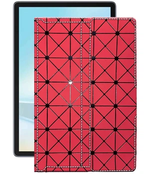 Чохол з екошкіри для планшету Ulefone Tab W10 Червоний ромб