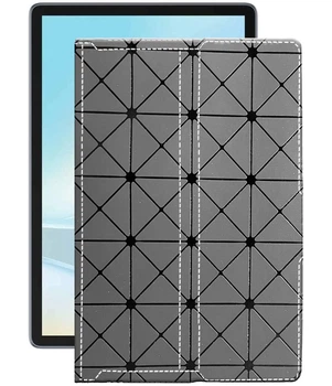 Чохол з екошкіри для планшету Ulefone Tab W10 Сірий ромб