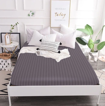 Простынь на резинке MirSon Satin ELIT Graphite 120 х 190 см (2200001435063)