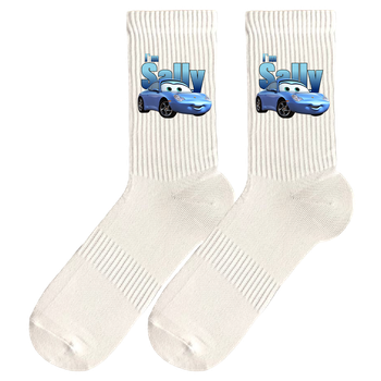 Шкарпетки Ponty Shop «Тачки Саллі» розмір 41-45Білі