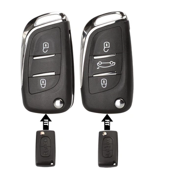 Корпус выкидного ключа (для переделки) Peugeot 2,3 кнопки