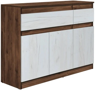 Комод Комфи 120 Modern дуб кастелло коньячный/дуб крафт белый (ЛДСП)
