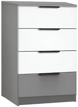 Комод Комфорт 4S 60х88х38 см Modern серый шифер/белый (ЛДСП)
