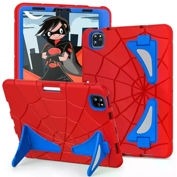 Чехол STR Spider Apple iPad Pro 11 (2024) детский с подставками Spiderman Red/Blue