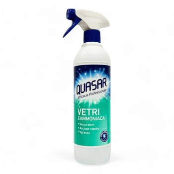 Рідина для миття скла Quasar Vetri con ammoniaca 650мл