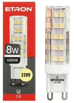 Світлодіодна LED лампа ETRON G9 8W 4000K (1-ELP-884)