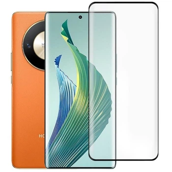 Защитное стекло Fiji Premium для Honor X9b закругленные края и полная проклейка черный