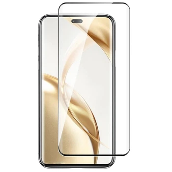 Защитное стекло LUX EDGE для Honor 200 Pro полная проклейка с закругленными краями черный