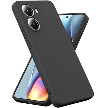 Чехол Fiji Full Soft Premium для Poco X7 Pro противоударный бампер с микрофиброй Black