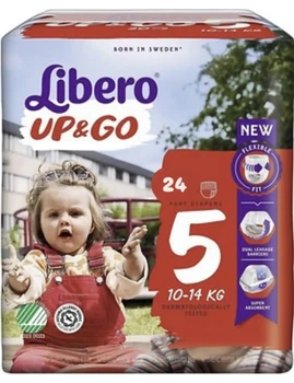 Підгузки-трусики дитячі Libero up&go 10-14 кг на м'якій резинці розмір 5