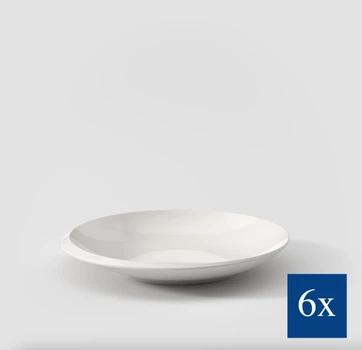Набір глубоких тарілок Villeroy & Boch NewMoon Ø25 см 320 мл 6 предметів порцеляна преміум-класу 1042642701-6 New Moon